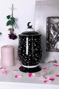 Killstar Gothic Goth Okkult Aufbewahrung Dose Keramikdose - Constellation Sterne