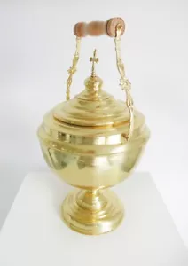 Holy Water Bucket Vessel Blessing Font Orthodox Church Baptismal 3.5 Litre - Picture 1 of 5