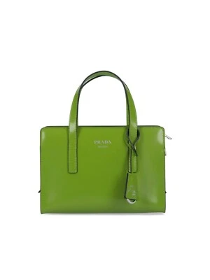 PRADA Re-Edition $3500 Green Brushed-Leather Mini Handbag New And Authentic - Image 1 of 4