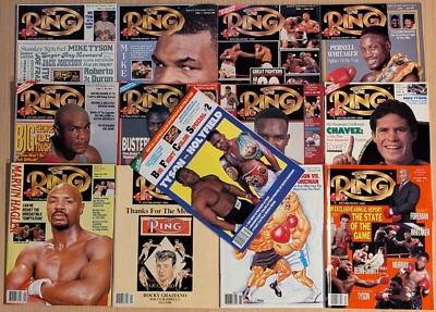 The Ring Magazine 1990 12 Month Set Bonus Tyson & Holyfield Poster NOS Boxing ++ - Image 1 of 3