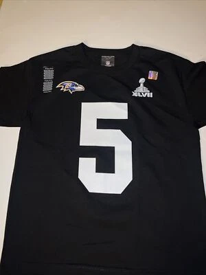 Camiseta Big Kids/Youth Baltimore Ravens Super Bowl 47 Joe Flacco Talla M Foto 1 de 4
