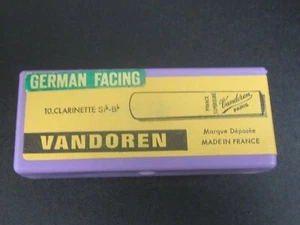 Vandoren, France ,Bb clarinet reeds-German facing #5 new'old stock'box of 10 - Picture 1 of 2