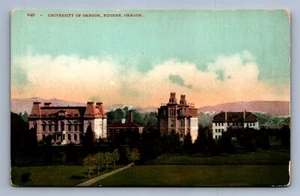 Postcard Vtg Oregon University Of OR Eugene Educational Buildings - Picture 1 of 2