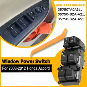 Driver Side Power Master Window Door Control Switch For 2008-2012 Honda Accord - Picture 1 of 22