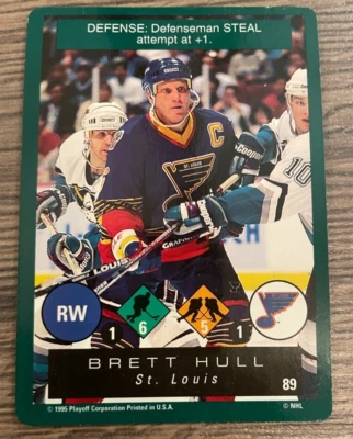 Brett HULL Playoff Hockey One on One Challenge #89 St Louis Blues - Image 1 of 2