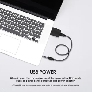 USB Bluetooth-Compatible 5.0 Receiver Transmitter 3.5mm Car Audio Adapter _fl - Afbeelding 1 van 12