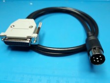 AMIGA 500 600 1200 4000 VIDEO CABLE DB23 FEMALE + HOOD DIN 6 PIN 1084P 1084S 2MT