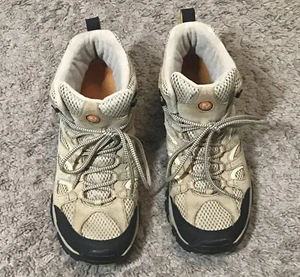 Merrell Moab 2 Mid Ventilator Hiking Boots Women Size 10 Taupe Lace Up J86592 - Picture 1 of 7