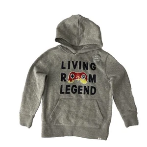 Gap Kids Living Room Legend Flip Sequin Hoodie - Gray Size 8 (m) - Picture 1 of 4