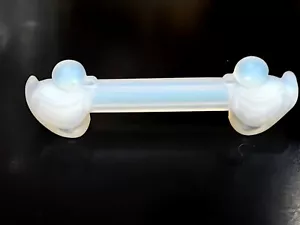 Vintage Sabino France Art Glass Opalescent 2 DUCKS Knife Rest - Picture 1 of 4