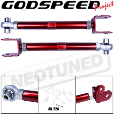 KIT DE HASTES DE BRAÇO DE TRAÇÃO TRASEIRA AJUSTÁVEIS GODSPEED PARA INFINITI M35H M37 M56 2011-13 - Imagem 1 de 4
