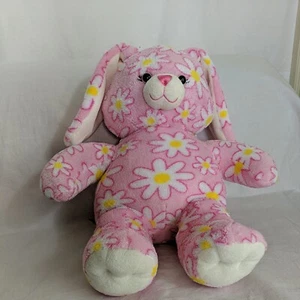 Build A Bear Daisy Pink Flower Bunny Rabbit Stuffed Plush Spring 16" BAB - Picture 1 of 7