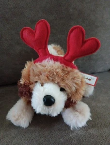 New w/ Tags Douglas Cuddle Toy 7" Doodle Dog W/ Heart Headband Plush - Picture 1 of 7