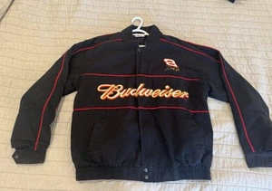Vintage WINNERS CIRCLE Dale Earnhardt Jr. Men’s XL Racing Jacket Black Number 8 - Picture 1 of 23