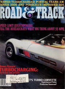 ROAD & TRACK~ April 1980 ~ Pontiac Trans-Am. Porsche 924, Corvette Turbo, Saab - Picture 1 of 2