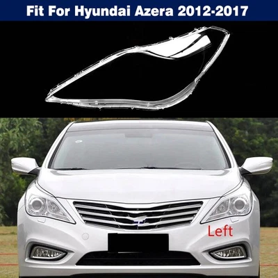 Прозрачная крышка объектива для левой фары + герметик клей для Hyundai Azera 2012-2017 - Изображение 1 из 4