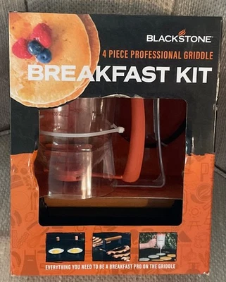Kit de café da manhã Blackstone 4 peças chapa profissional com prensa (novo na caixa) - Imagem 1 de 3