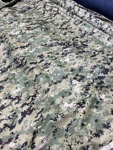 AOR2 NWU III NAVY LOGO Light Weigh NYLON CAMO MILITARY FABRIC 2 Yard Cuts 62” - Picture 1 of 4