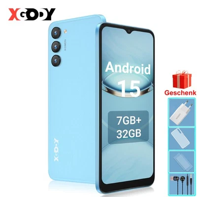 NEW 6,5" Smartphone Android 15 Handy Ohne Vertrag 2SIM 7GB+32GB 4G 4200mAh 8Core - Bild 1 von 4
