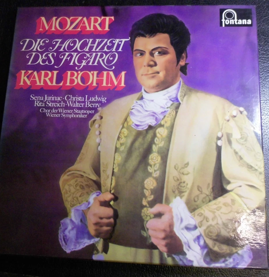 Mozart " Hochzeit des Figaro"   1971, K. Böhm,  Berry, Jurinac, Ludwig, Streich - Bild 1 von 1