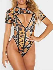 Safari Print Swimsuit - Picture 1 of 3