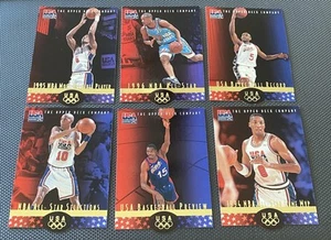 Set 6 carte giocatore Upper Deck USA 1996 Olympic Basketball Dream Team - nuove - Foto 1 di 2