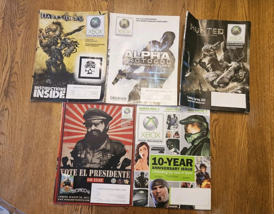 Xbox Official Magazine / Lot of 5 Issues / - Image 1 of 1