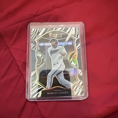 2021 Panini Select Premier Zebra Prizm Marcus Semien #66 - Image 1 of 4