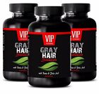 Hair growth for women - GRAY HAIR SOLUTION - Saw Palmetto - 3 Bottles