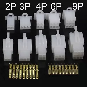2.8mm 2/3/4/6/9 Way Pin Mini Connector Plug And Socket Kits Motorcycle Car Auto - Picture 1 of 13