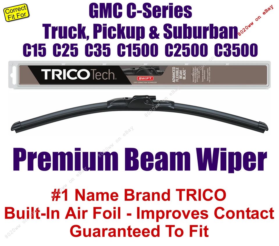 Escobilla limpiaparabrisas (cantidad 1) estándar - se adapta a 1973-1978 GMC C15 C25 C1500 C2500 - 30160 Foto 1 de 1