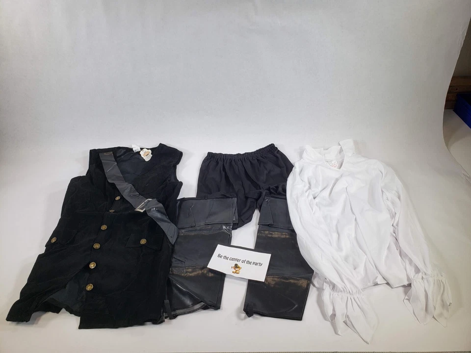 DSplay мальчиков пират костюм косплей жилет, рубашка и брюки только размер 14-16 - Изображение 1 из 4