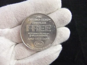 ENCO Oil Gasoline Station Thermo Temp Tumbler Token Humble Exxon - Picture 1 of 9