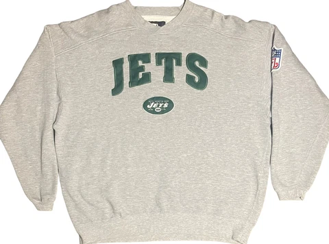 Vintage 90's Embroidered York Jets Starter Sweater Men's Size XLarge Cover