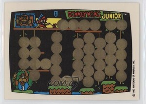 1983 Topps Video City Scratch-Off Game Donkey Kong Jr #DKJR n1u