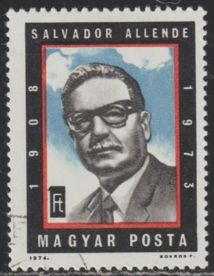 Hungría 1974 SC# 2279 - Salvador Allende (1908-73) Pres. de Chile CTO Lote #239 Foto 1 de 2