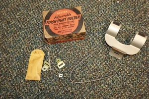 Vintage Kastar Flashlight Holder Steering Column Mounted Accessory GM Chevy Ford - Picture 1 of 24