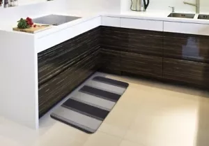 Kitchen Mat | PVC Non Slip Anti Fatigue Laundry Mat | Stripe Deep Cavern - Picture 1 of 9