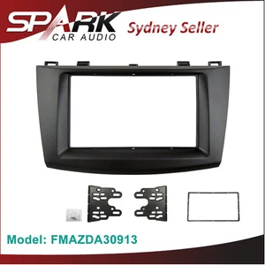 CP Double 2 Din Facia Kit Fascia Panel Dash Surround Trim For Mazda 3 2009-2013 - Foto 1 di 1
