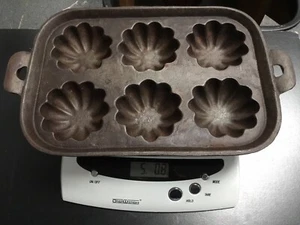 Antique Cast Iron Turks Head Muffin Pan - Picture 1 of 7