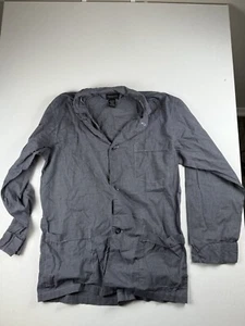 Christian Dior Monsieur Vintage Pajama Shirt Men's Medium Blue - Picture 1 of 5