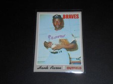 1970 Topps #500 HANK AARON card! BRAVES! HOF!