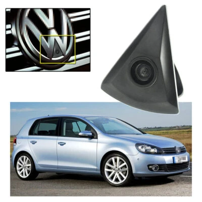 Car Front View Camera CCD Wide Degree Logo Embedded for VW Golf 2009-2012 MK6 - Image 1 of 4