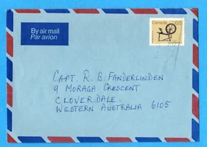 Canada # 933 to Australia 1986, 68-cents  Artifact - Picture 1 of 2