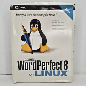 WordPerfect 8 For Linux Operating System Software CD Manual 1999 Corel - Picture 1 of 9