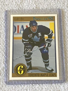 1992 O-Pee-Chee Hockey Premier '92 Bob Rouse #151 Maple Leafs Original 6 Karten - Bild 1 von 2