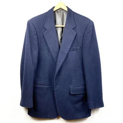 Blazer de pelo camel SAVILE ROW para hombre talla 40 R* azul marino mezcla de lana iglesia oficina papá Foto 1 de 4