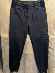 Athletic Works Youth XXL(18) Black Joggers Cargo Pants C03 - Picture 1 of 9