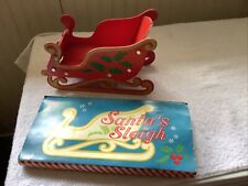vintage santa’s sleigh wooden In Original Box used