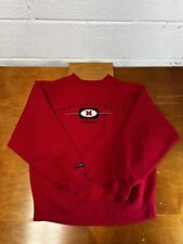 Miami Redhawks Sweatshirt Medium Red Jansport Pullover Long Sleeve Embroidered